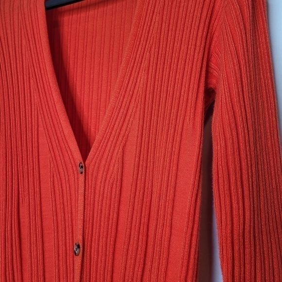 Free People Orange Red Light Cardigan Dress - Picture 7 of 14